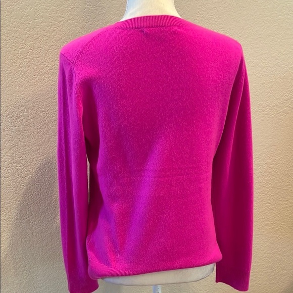 Chic Antonio Melani Vibrant Fuchsia Cashmere Sweater - Picture 5 of 7